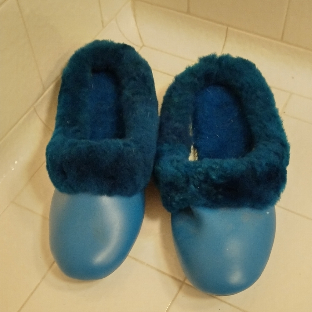 1960's vintage full fur slippers